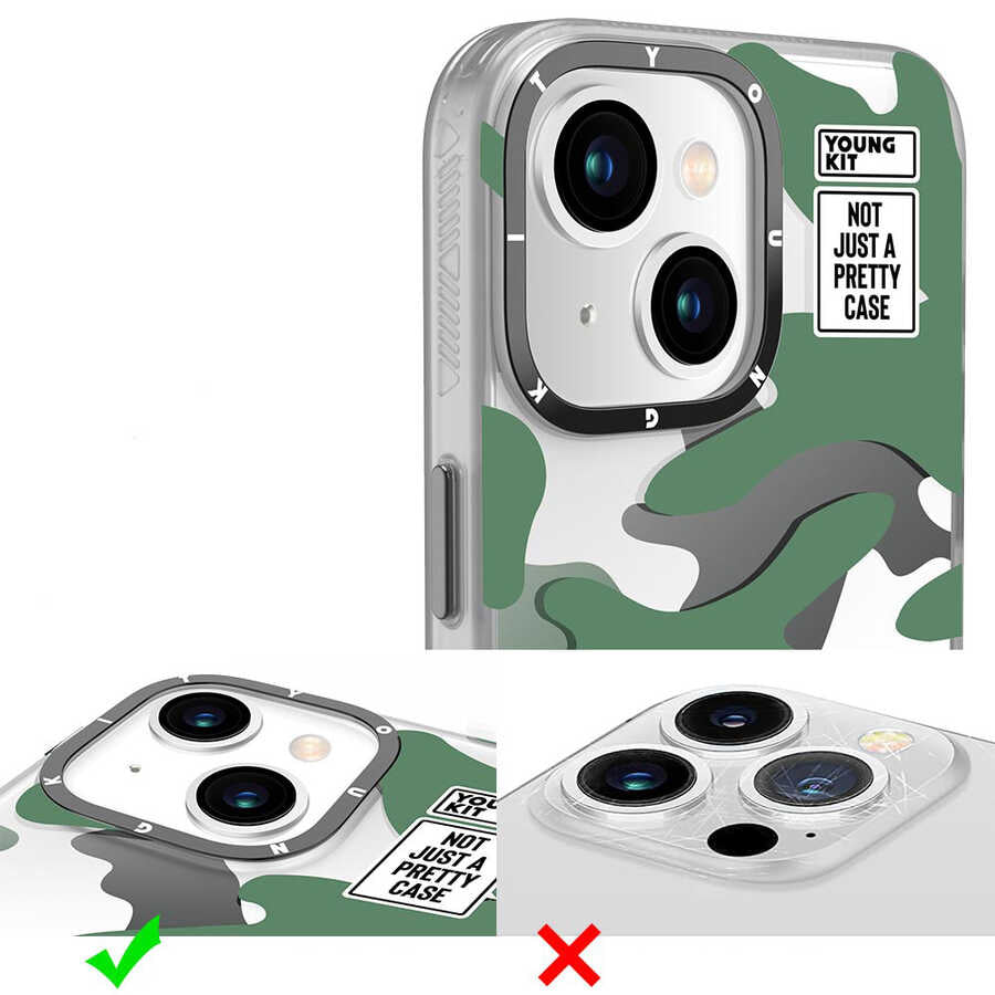 iPhone 13 Kılıf YoungKit Kamuflaj Serisi Kılıf - 6 iPhone 13 Kılıf YoungKit Kamuflaj Serisi Kılıf - 6